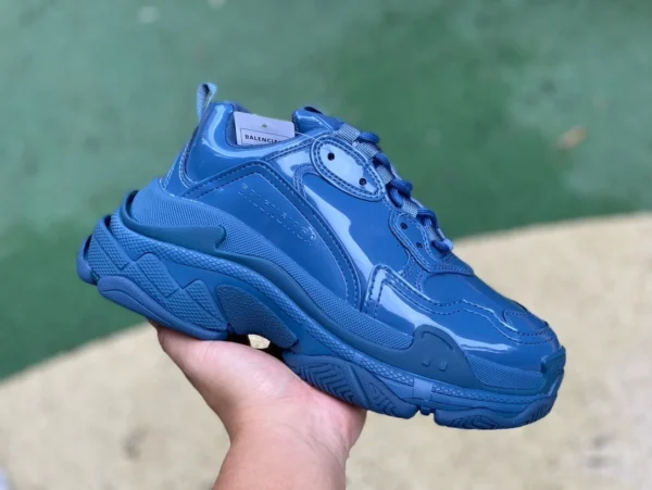 Balenciaga TPU peint à la bombe bleu adidas originals x Balenciaga Triple S chaussures basses à lacets 734954W2