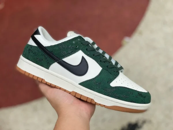 Dunk blanc et vert en caoutchouc brut bas Nike Dunk Low blanc et vert bas rétro chaussures de skateboard de sport décontractées FQ8893397