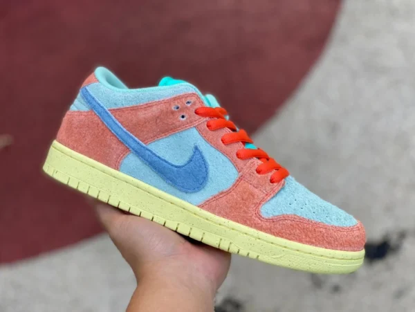 Dunk orange et cyan Nike SB Dunk Low Orange et cyan chaussures de skateboard de sport basses décontractées DV5429800