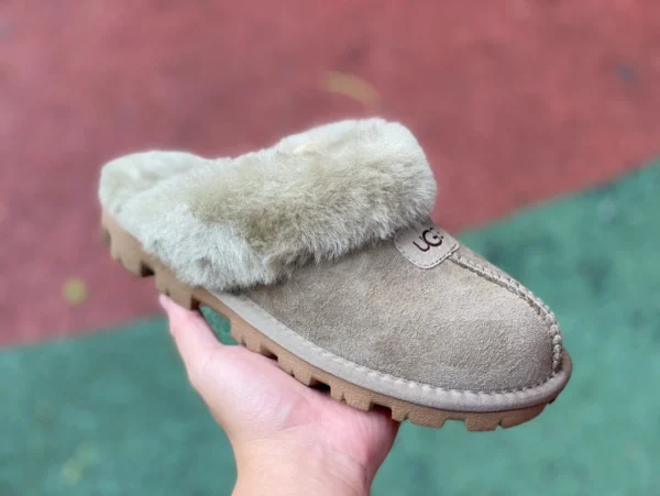 Pantoufles en coton UGG UGG Scuffettte 1 Pantoufles en coton à la mode simples et décontractées en daim pour femmes