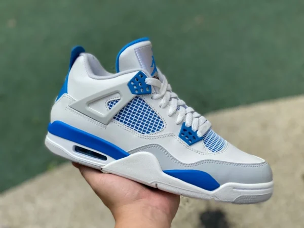 aj4 blanc et bleu pur original AIR JORDAN 4 RETRO AJ4 blanc et bleu Caroline du Nord édition limitée 308497105