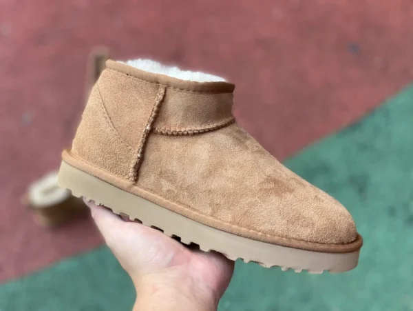 UGG coton chaussures semelle épaisse mi-haut marron UGG Tasman daim simple décontracté mode coton pantoufles pour femmes