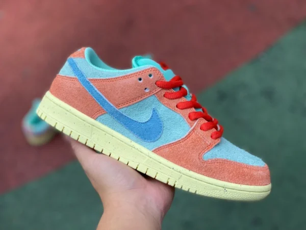 Dunk orange cyan bas Nike Dunk SB Low orange cyan baskets antidérapantes résistantes à l'usure DV5429800