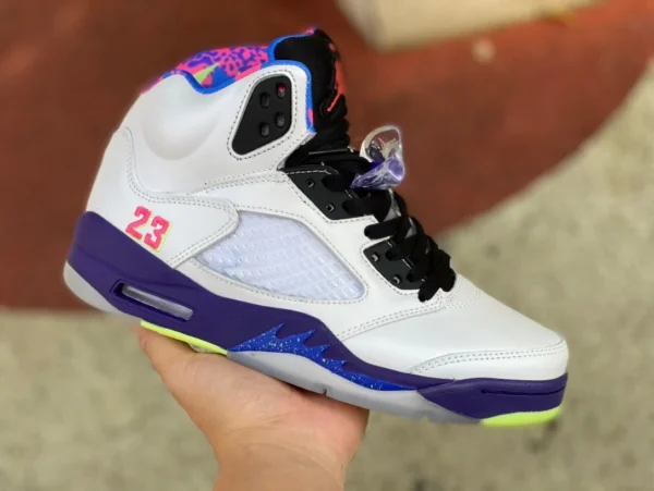 aj5 Yuanyang Air Jordan 5 AJ5 inverse frais prince blanc violet Yuanyang DB3335100