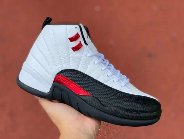 aj12 blanc noir rouge haut Air jordan 12 ct8013162