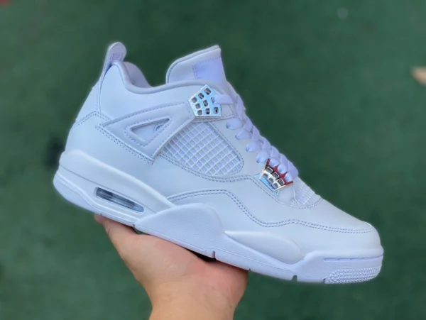 aj4 argent coupé pur original Air Jordan 4 Pure Money AJ4 argent baskets 408452308497100