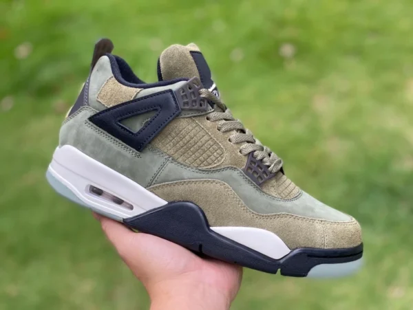 aj4 patch vert militaire y pur original Air Jordan 4 Craft Olive vert militaire AJ4 FB9927200