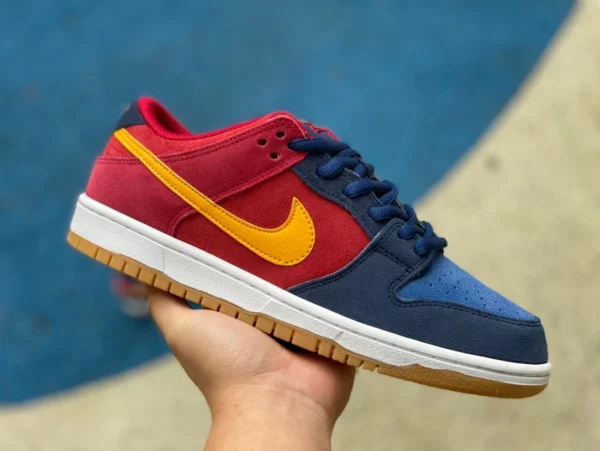 Dunk Rouge et Bleu Yuanyang Nike SB Dunk Low Rouge et Bleu Yuanyang Barcelone chaussures de skateboard de sport décontractées basses DJ0606400