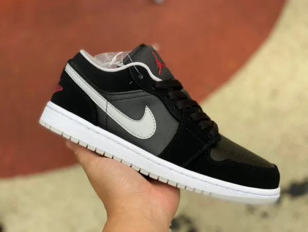 aj1 noir gris rouge bas Air Jordan 1 Low Purple AJ1 chaussures de basket-ball rétro basses 553558-032