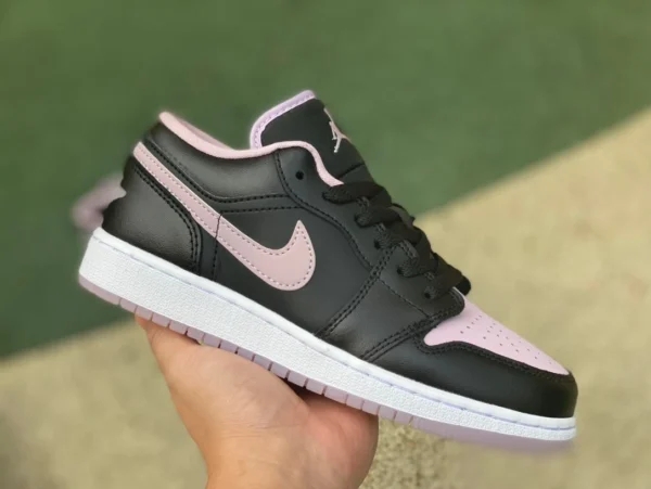 aj1 noir rose violet bas pur original Air Jordan 1 Low SE AJ1 noir rose violet bas chaussures de basket-ball rétro à la mode DV1333-051