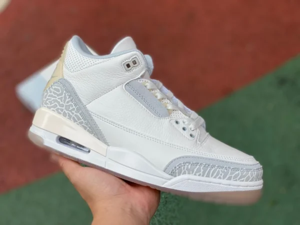 aj3 blanc cassé Air Jordan 3 Craft "Grey Mist" motif éclaté FJ9479-100