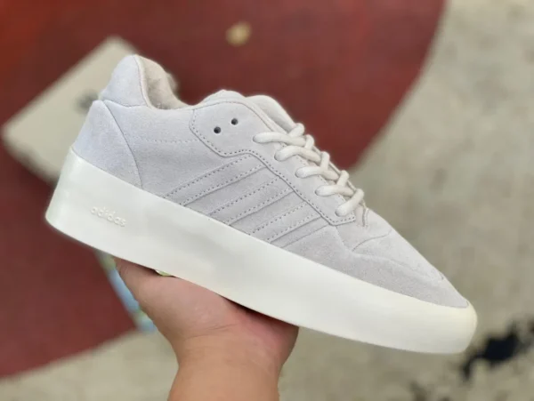 Baskets FOG Adidas gris Fear of God x adidas originals FORUM 86 Lo "Core Black" baskets basses antidérapantes résistantes à l'usure IE6215