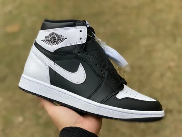 aj1 reverse panda noir et blanc y pur original Air Jordan 1 High Reverse Panda DZ5485-010