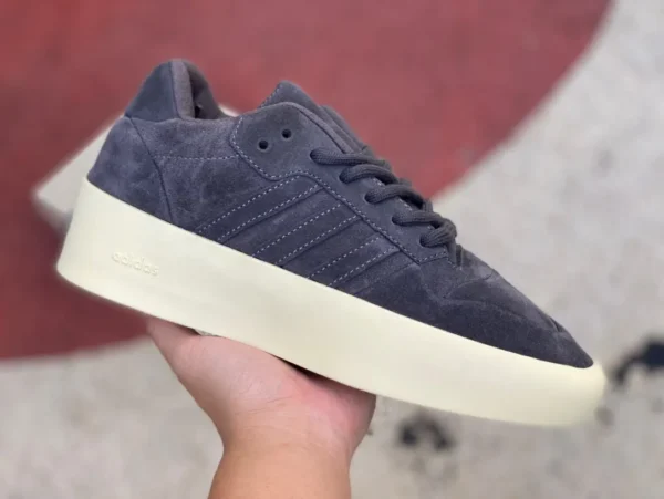 Baskets basses Adidas Fear of God x adidas originals FORUM 86 Lo "Core Black" co-brandées Fog IG6633