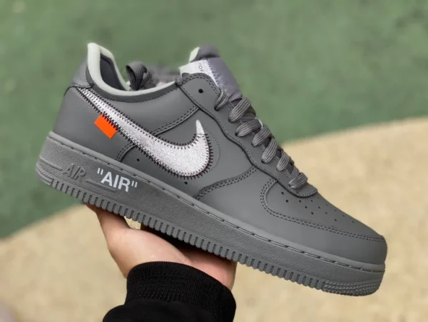 Air Force AF1 ow gris Baskets basses OFF-WHITE x Nike Air Force 1 Low "Ghost Grey" DX1419-500