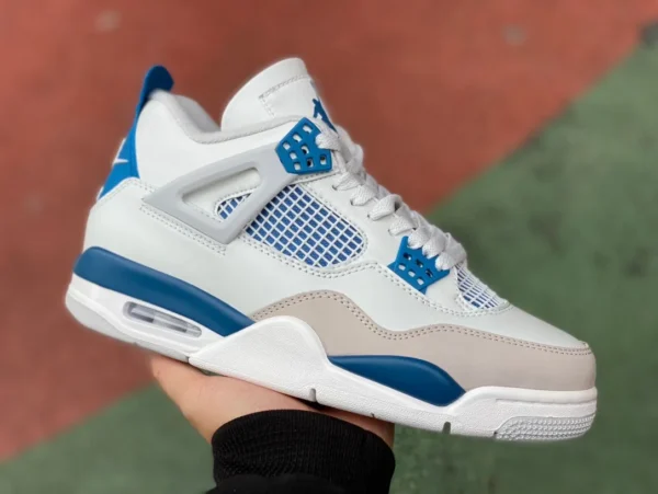 aj4 blanc gris bleu AIR JORDAN 4 "MILITARY BLUE" FV5029-141