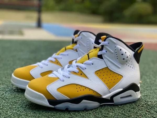 aj6 blanc jaune cp pur original Air Jordan 6 "Yellow Ochre" CT8529-170