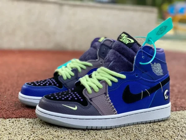 modèle commun aj1 bleu foncé montant Zion Williamson x Jordan Air Jordan 1 OG bleu foncé DX5485-420