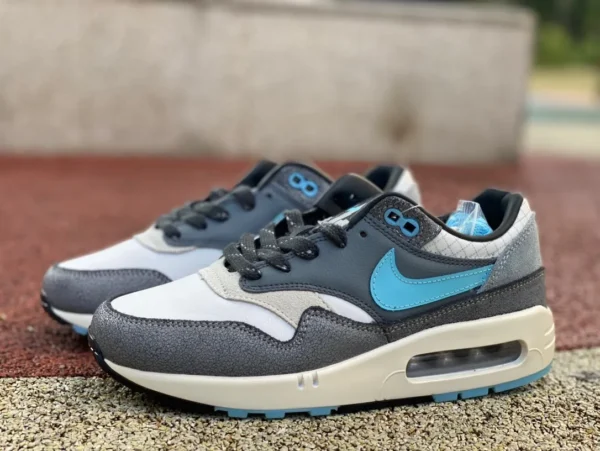 Max1 gris bleu Nike Air Max 1 `86 gris bleu chaussures de course à coussin d'air basses antidérapantes et résistantes à l'usure FQ8742-100