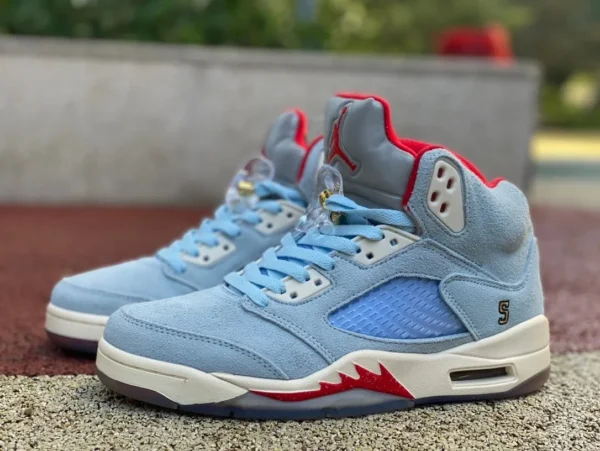 aj5 bleu glace Air Jordan 5 x Trophy RoomAJ5 chaussures de basket bleu glace CI1899-400