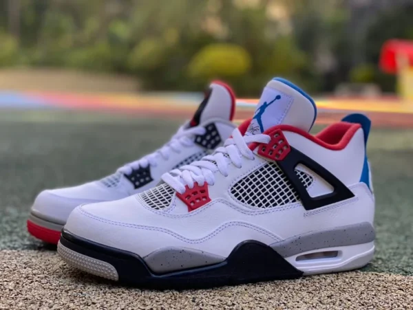 aj4 Yuanyang c édition spéciale ljr a produit des chaussures de basket-ball Air Jordan 4 What The AJ4 rouge et bleu Yuanyang CI1184-146