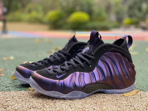 Aubergine spray 2024 réplique pure originale Nike Foamposite One violet spray 24 aubergine spray noir et violet chaussures de basket FN5212-001