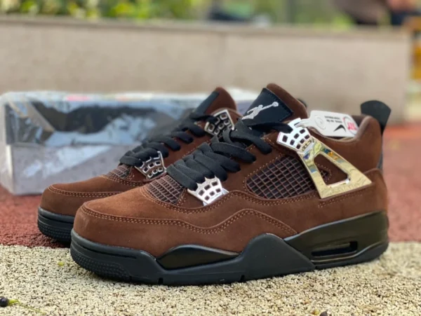 aj4 Marron Noir Métal Air Jordan 4 Noir Marron Métal Liquide AQ9129-002