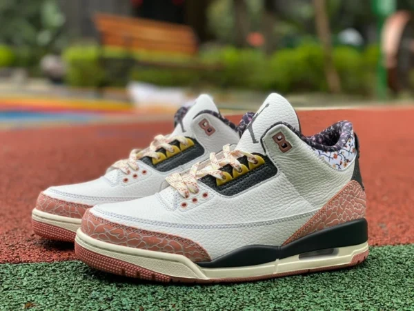 aj3 fleur écrasée blanche Air Jordan3 AJ3 fleur de cerisier fleur écrasée blanche 441140-100 8-111