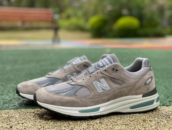 NB991 ancestral gris vert président version New Balance NB991V2 de fabrication britannique rétro ancestral gris vert bas chaussures de course de sport décontractées U991GL2