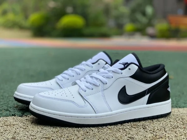 aj1 nouveau panda noir et blanc bas pur original Air Jordan 1 Low AJ1 classique panda noir et blanc bas 553558-132