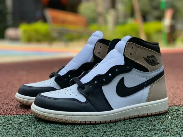 aj1 noir et blanc marron Air jordan 1 noir et blanc marron FD2596-021