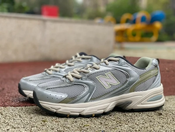 NB530 gris argent pur Original NEW BALANCE NB 530 chaussures décontractées 2024 rétro papa chaussures chaussures de sport MR530KMW