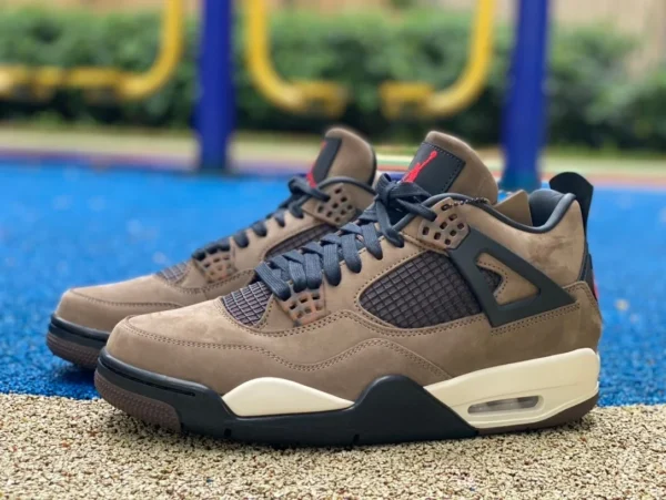 aj4ts ravis en daim marron Scott x Air jordan4