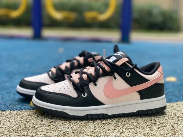 Dunk Strap noir rose Nike Dunk Low rétro Coastal Street classique polyvalent baskets basses cw1590-100