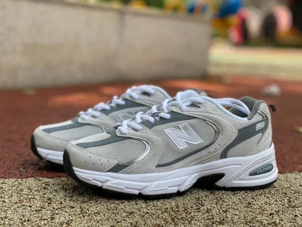 NB530 blanc gris nouveau New Balance 24 nouvelles chaussures de papa rétro MR530CB