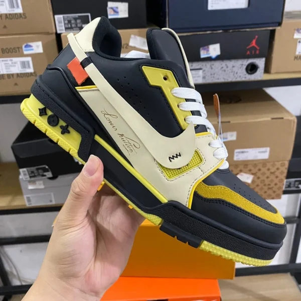 Lv joint nike noir et jaune