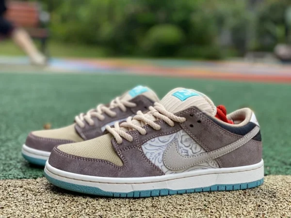 Dunk marron gris pur original Nike SB Dunk Low Big Money Savings marron gris baskets basses FZ3129-200