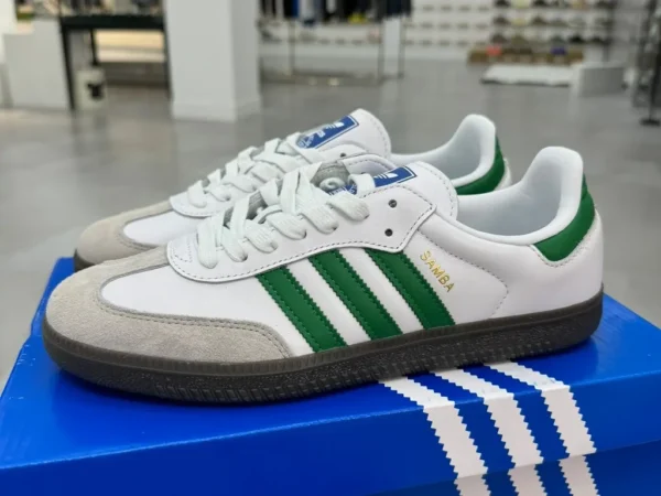 Adidas Originals - Samba Vegan - Chaussures d'entraînement Samba IG1024 - Blanc, gris et vert