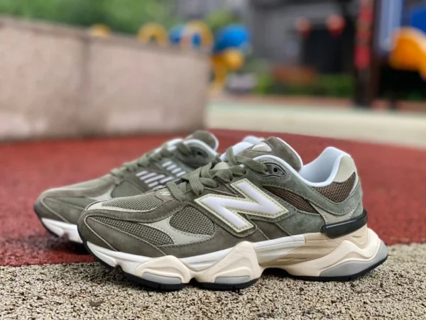 NB9060 vert pur original New Balance NB9060 série nouvelles chaussures basses de sport et décontractées chaussures de course U9060JGO