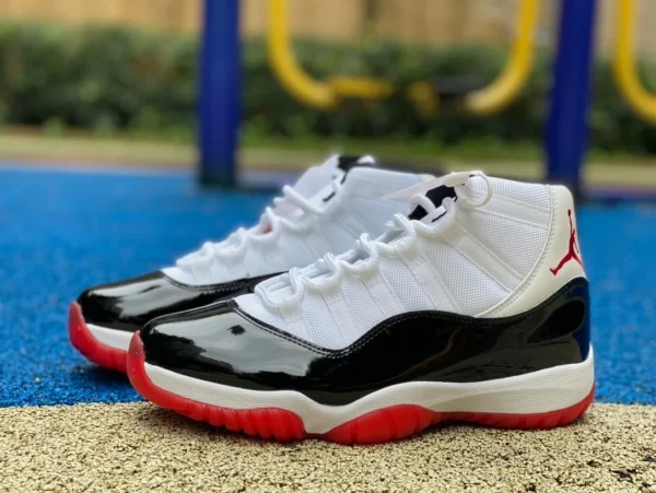 aj11 blanc noir rouge haut Air Jordan 11 Retro l « Concord Bred » Concord blanc noir rouge CT8012-1