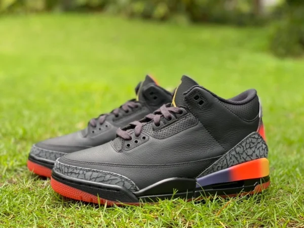 aj3 noir arc-en-ciel pur original J Balvin x Jordan Air Jordan 3 "Rio" noir arc-en-ciel FN0344