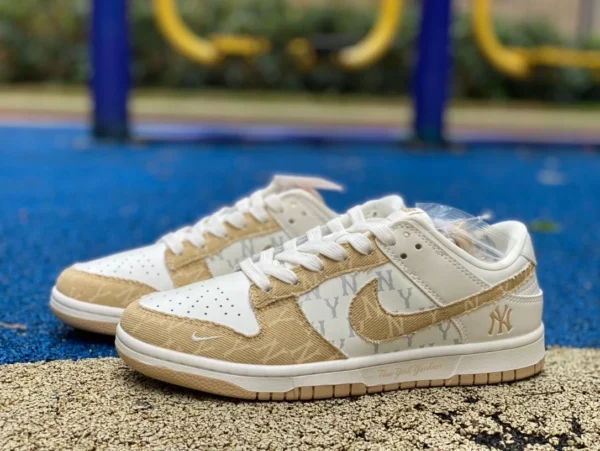 Dunk joint LV blanc marron Nike Dunk x Louis Vuitton DQ1098-346