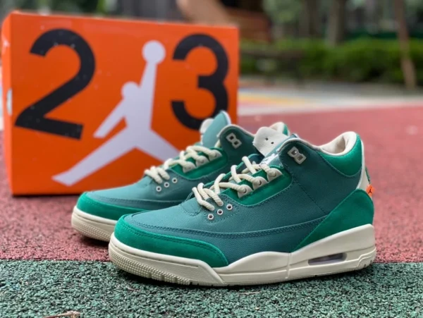 aj3 lac vert NINA CHANEL ABNEY X AIR JORDAN 3 FZ7974-300