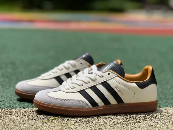 Adidas Samba JJ blanc cassé gris marron s2 pur original JJJJound x Adidas Samba OG chaussures d'entraînement morales rétro coupe basse blanc cassé ID8708