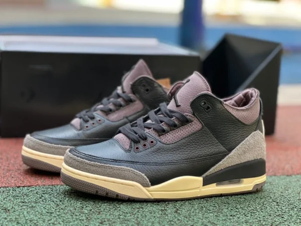 aj3amm noir vin rouge A Ma Manière x Air Jordan 3 « Black » FZ4811-001