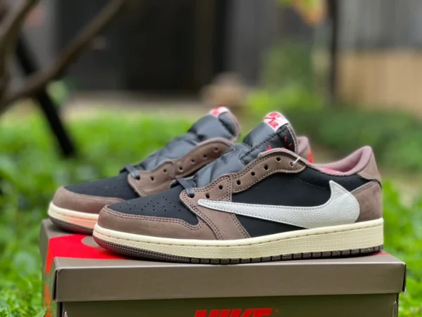 aj1 barbe basse marron dg2.0 pur original Travis Scott x Air Jordan 1 Low barbe basse cq4277-001