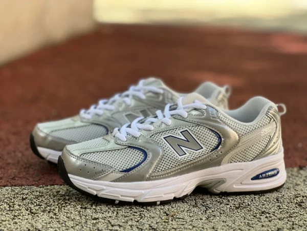 NB530 argent bleu pur Original New Balance 24 nouvelles chaussures de papa rétro MR530BS