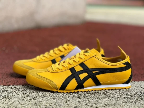 Onitsuka Tiger jaune et noir pur original Onitsuka Tiger MEXICO 66 bas haut