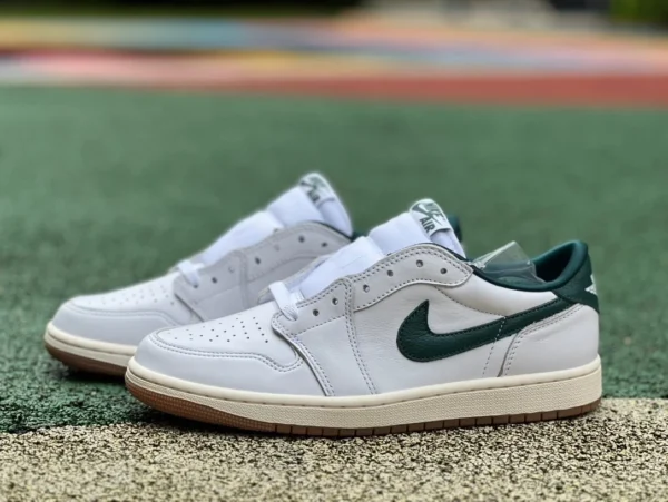 aj1 blanc vert oxydé bas Air Jordan 1 Low OG WMNS "Oxidized Green"' cuir bas antidérapant CZ0775-133