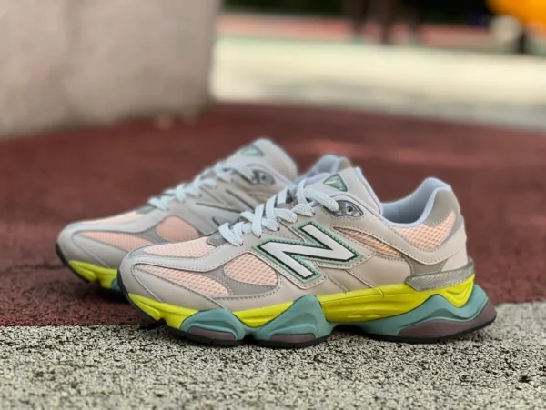 NB9060 gris rose vert bleu pur original New Balance NB9060 série nouvelles chaussures de ville basses chaussures de course U9060GCB